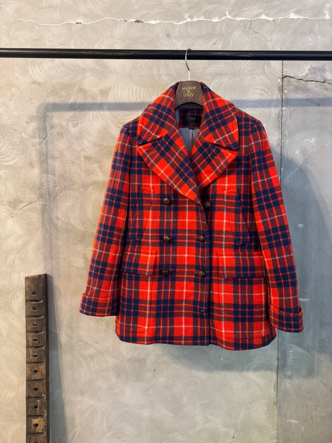 제이크루 타탄체크 피코트 55~66 상품이미지1