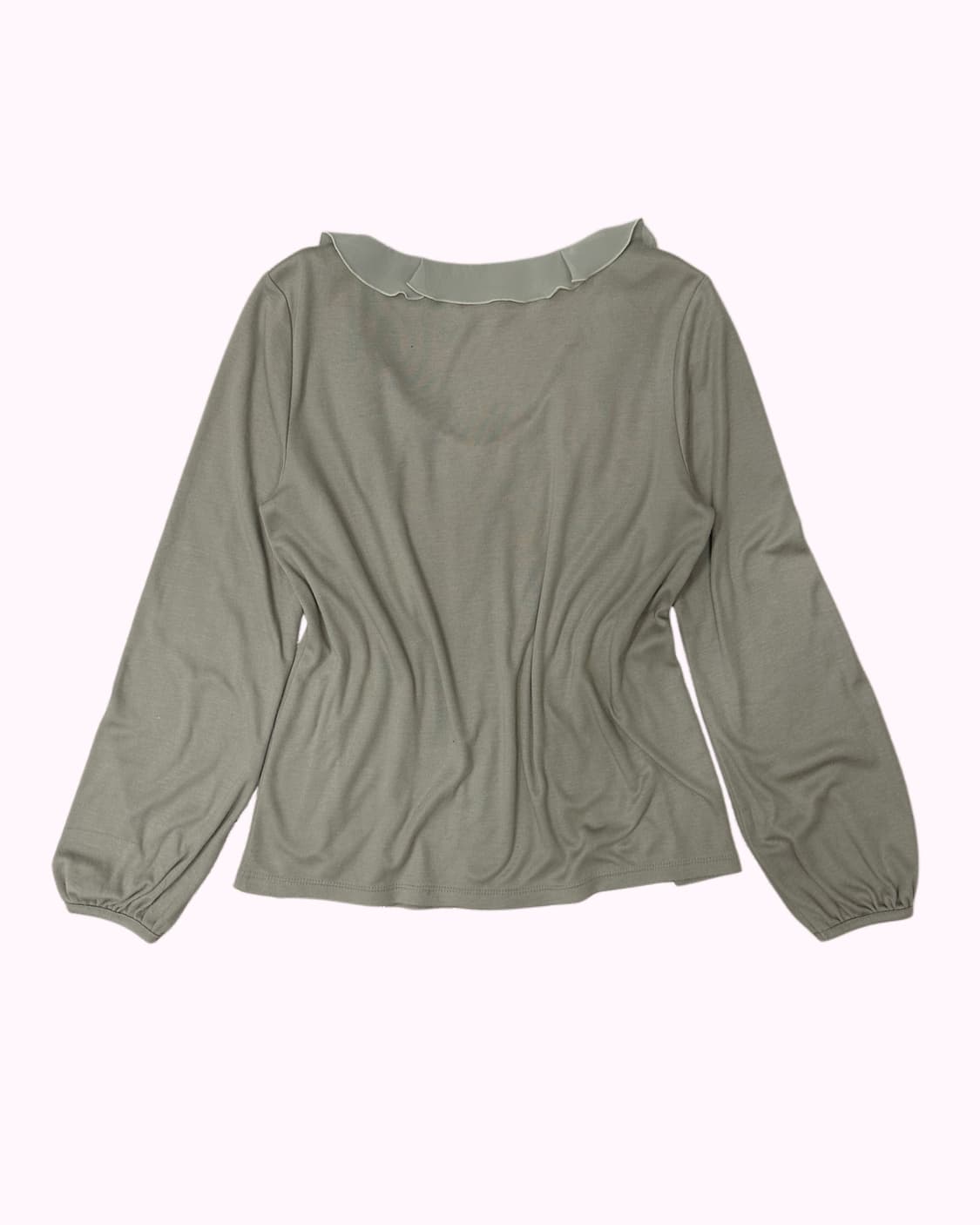 green lace frill t-shirt 상품이미지4