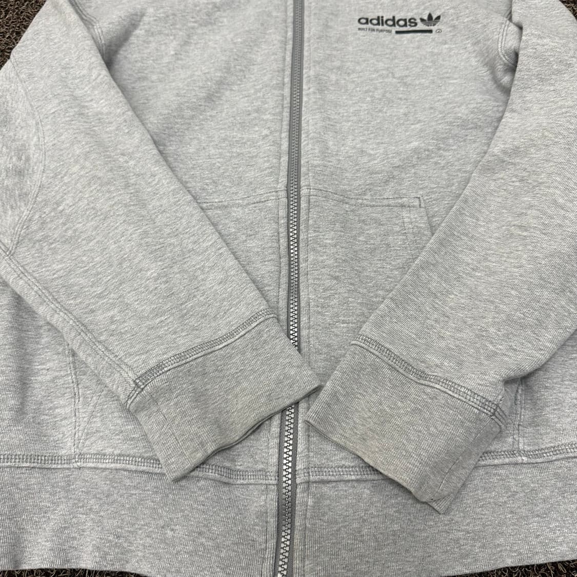 아디다스 여성 후드집업 그레이 신장 160사이즈 상품이미지5