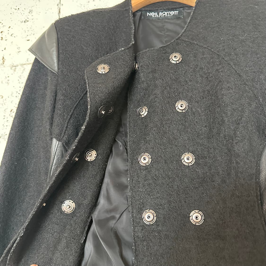 우먼36 닐바렛 양가죽 자켓 차콜 상품이미지4