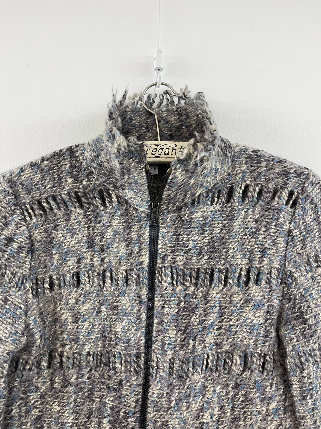 90s 빈티지 엠포리오 아르마니 니트 집업 자켓 상품이미지4