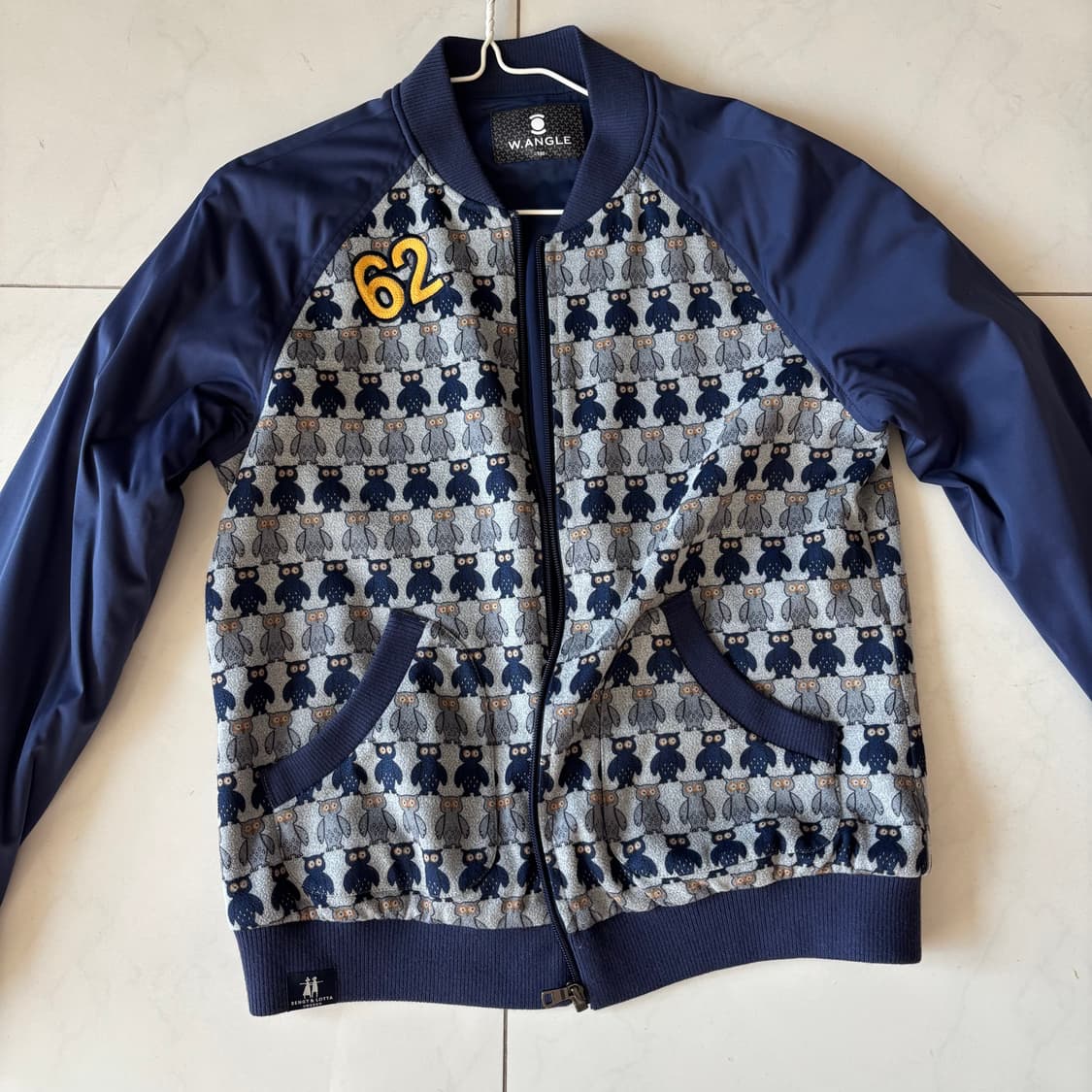 와이드앵글 올빼미패턴 방풍자켓  상품이미지1