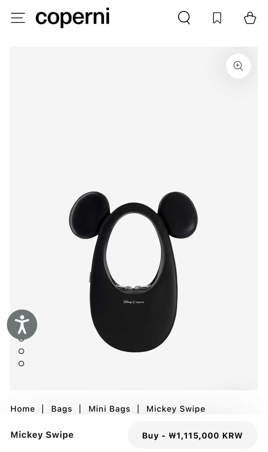 코페르니 x 디즈니 25fw 미키 스와이프 토트백 상품이미지8