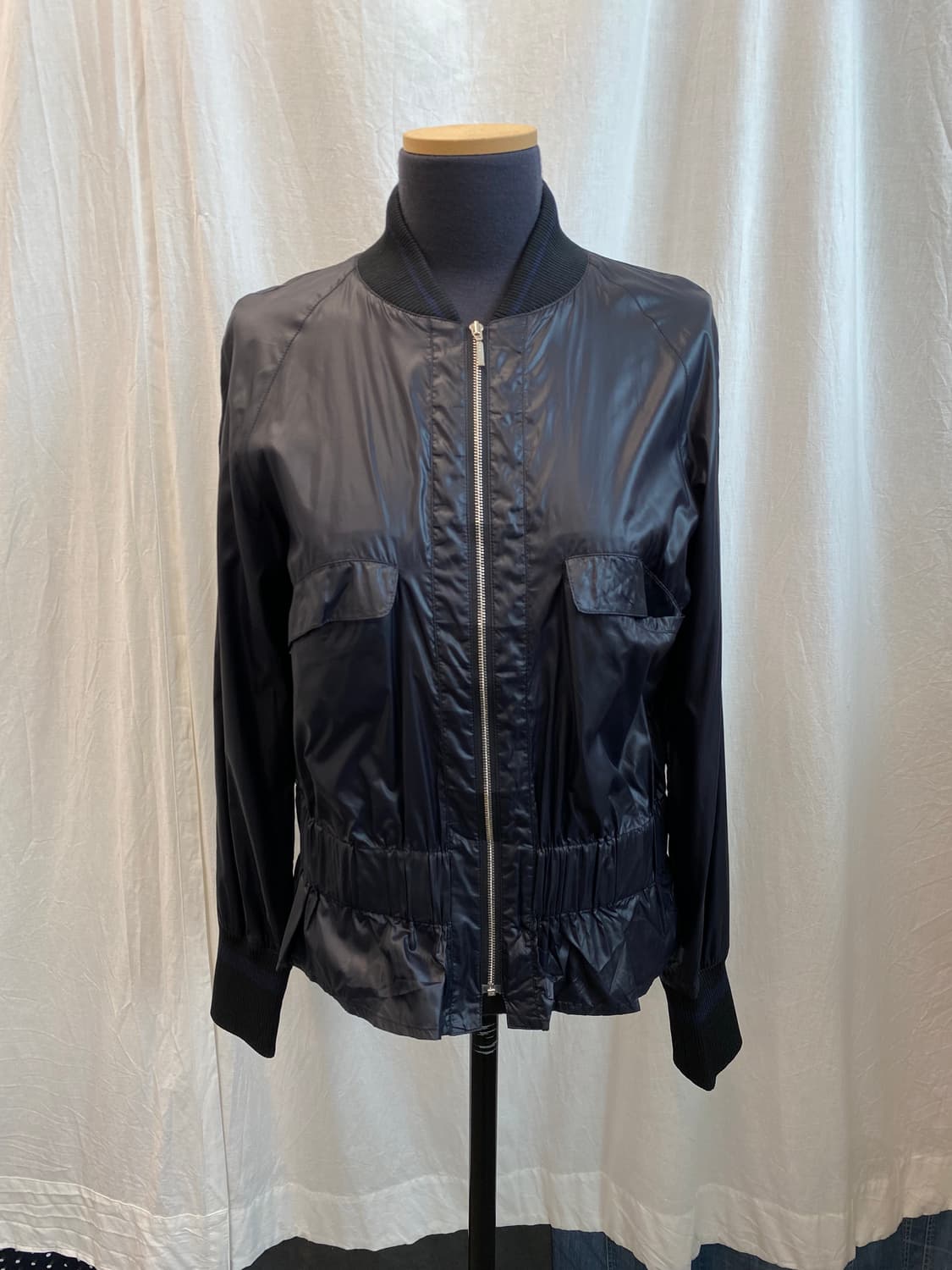 블랙 나일론 집업자켓(S-M) 상품이미지1