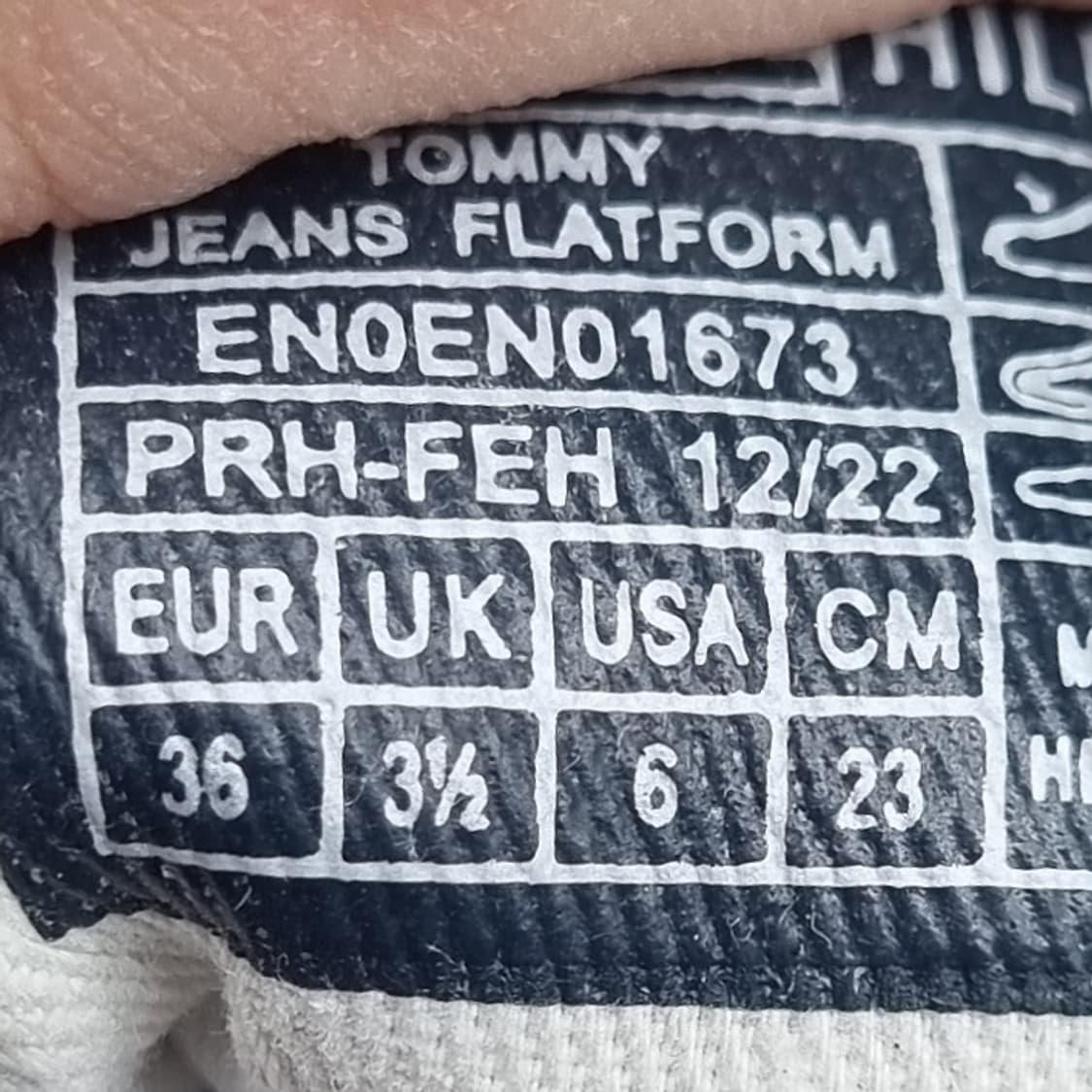 타미힐피거 캔버스 플랫폼스니커즈 230 상품이미지6