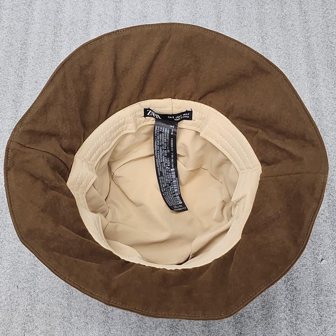 상태좋은 자라 누빔 버킷햇 벙거지 56cm 상품이미지6