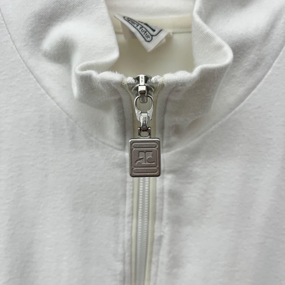 꾸레쥬 화이트 여성 집업 자켓 여S 상품이미지6