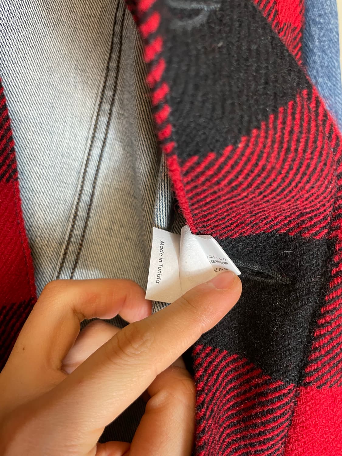 드리스반 노튼 17ss 울 패치워크 데님 자켓 상품이미지5