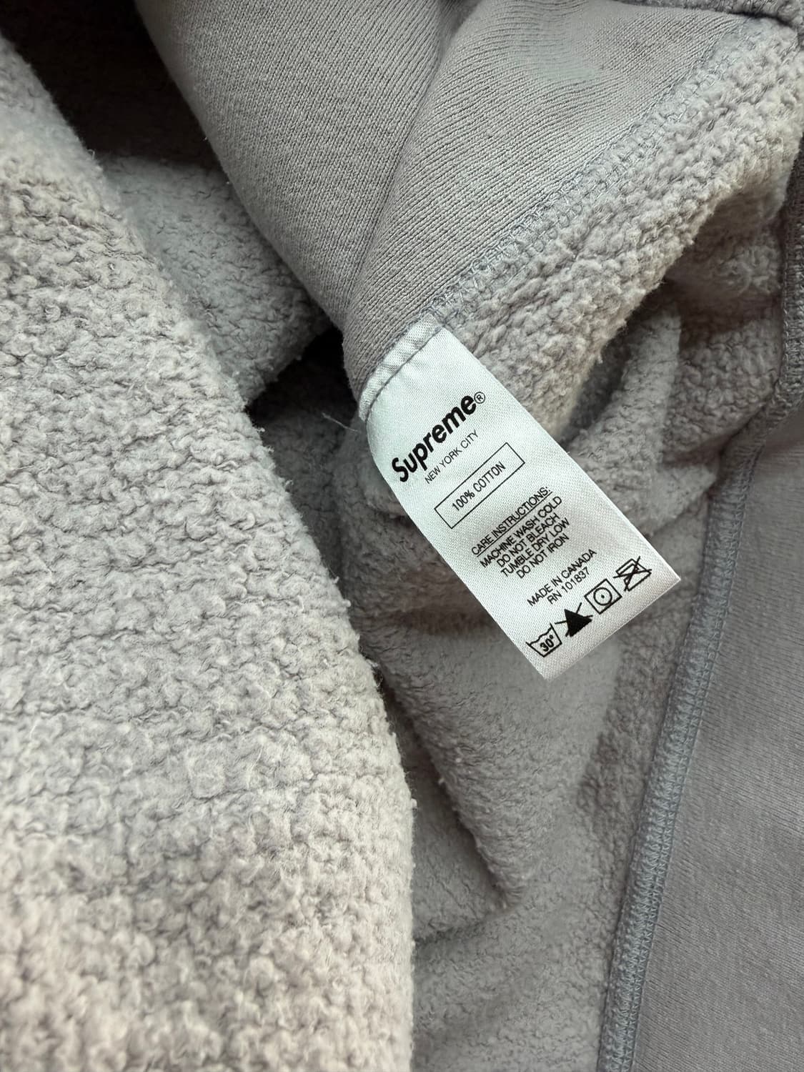 L/ 슈프림 스몰박스로고 기모 후드티 상품이미지9