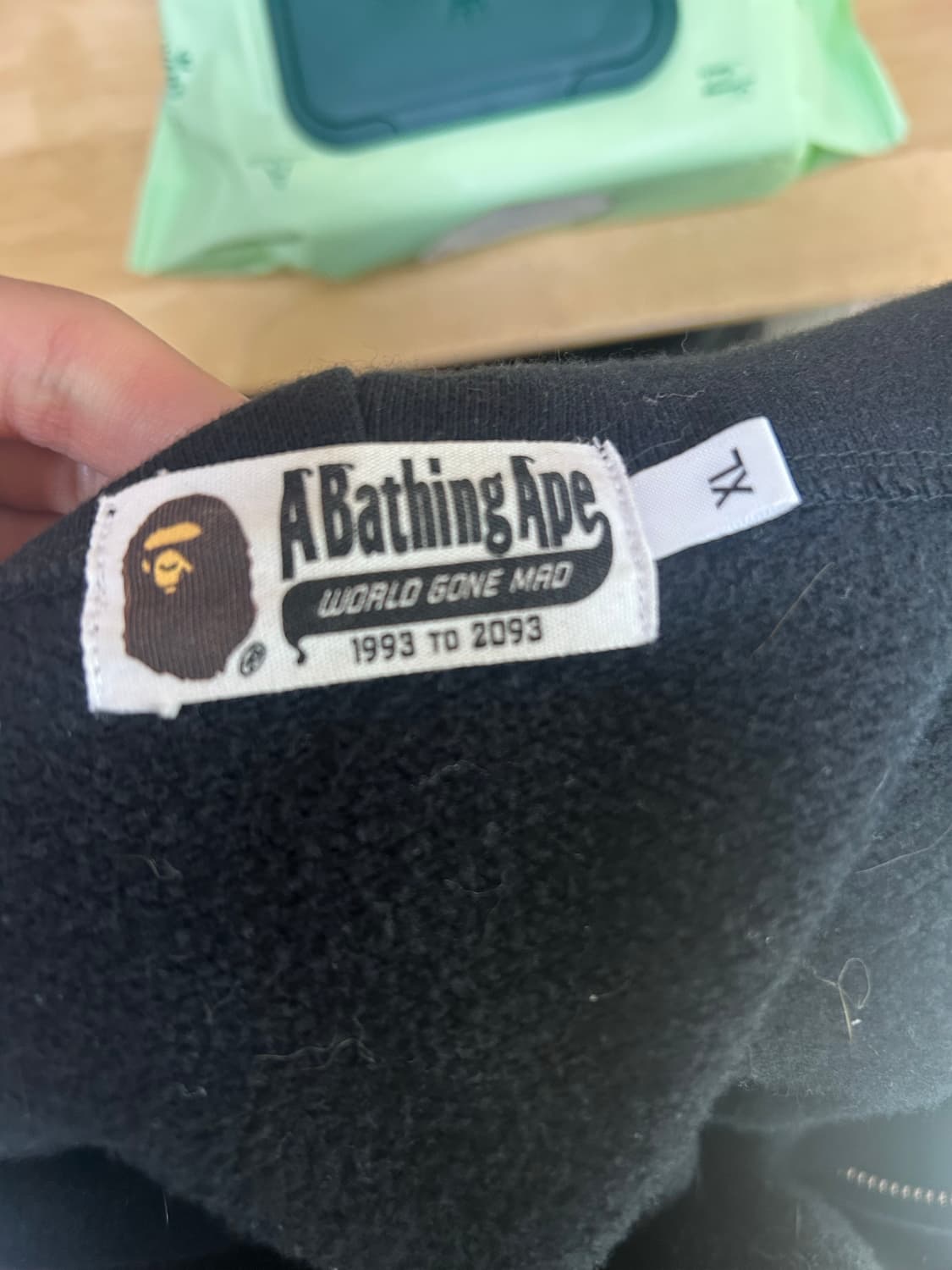 베이프 샤크후드 화이트앤블랙 색상 판매합니다 상품이미지3