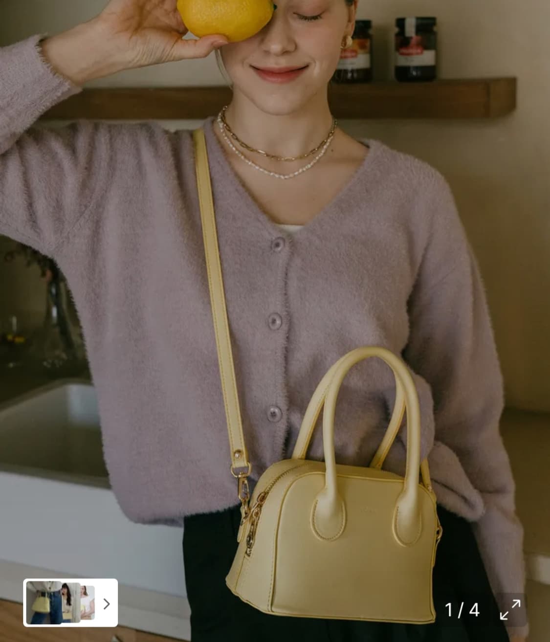 돈키 래빗백 미니 핸드 크로스백 민트 상품이미지6