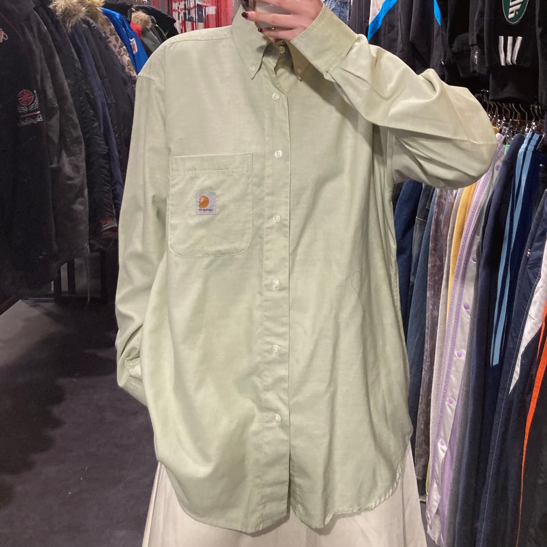 [IM] 칼하트 긴팔셔츠 올리브그린 상품이미지3