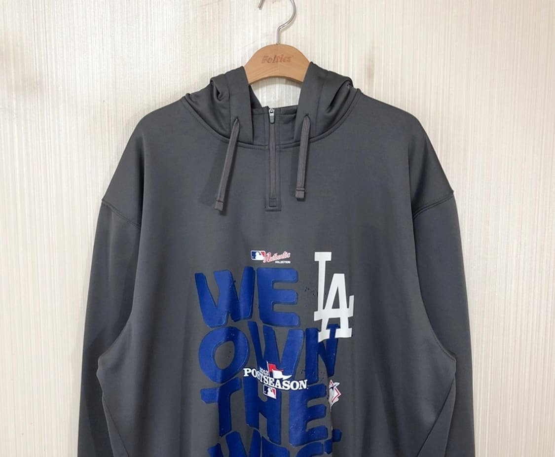 MLB 마제스틱 LA다져스 2013 웨스트디비젼 챔피언 어센틱후드티 XL 상품이미지2