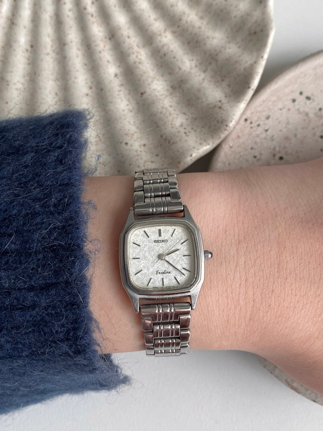 Seiko 세이코 exceline 엑셀린 스노우 스퀘어 쿼츠 상품이미지10