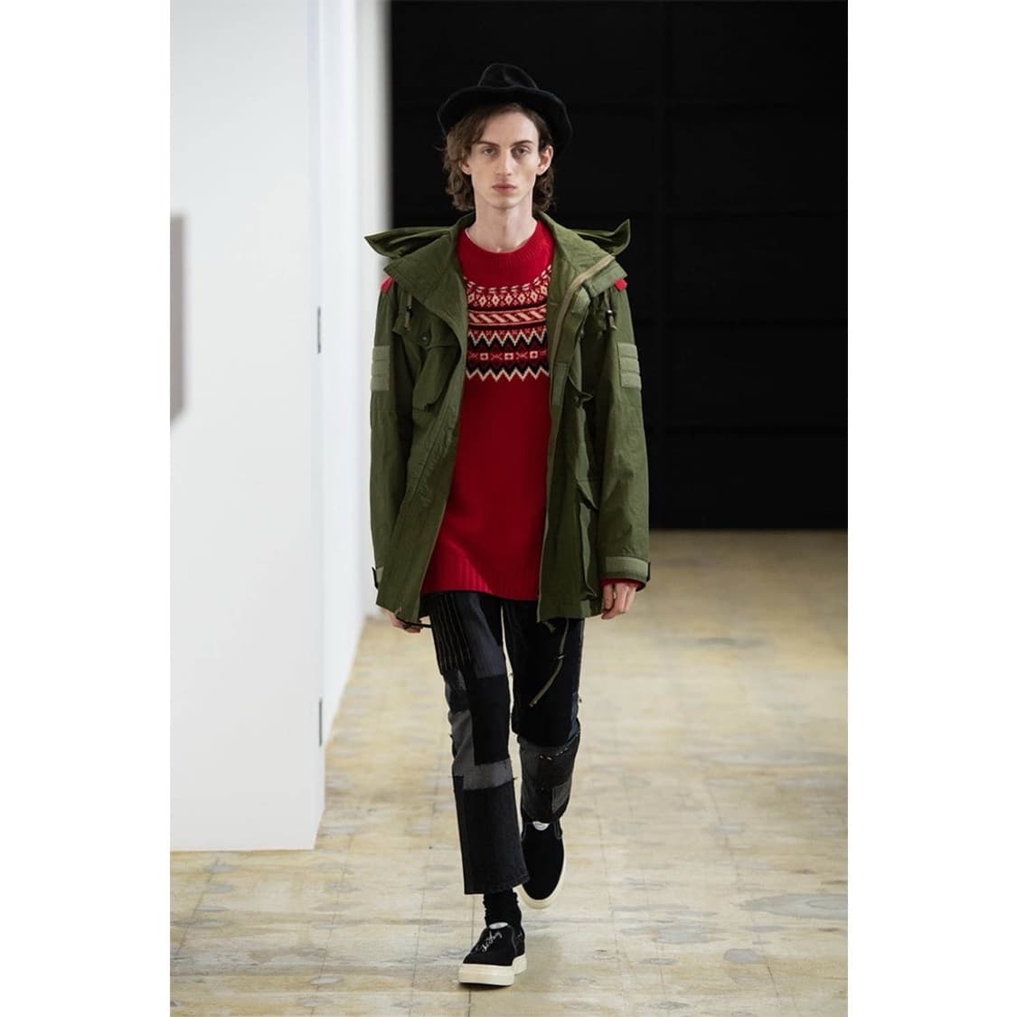 준야와타나베 맨 니트 도킹 밀리터리 자켓 상품이미지6