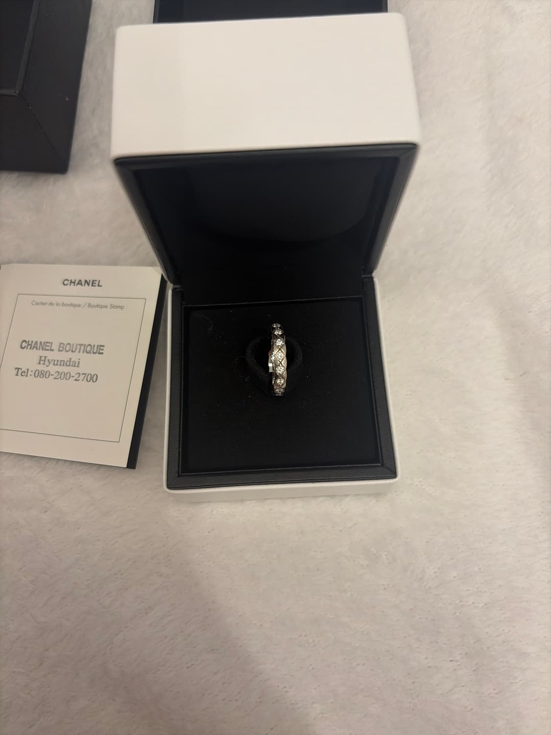 샤넬코코크러쉬반지미니 파메 화이트골드 49사이즈 상품이미지4