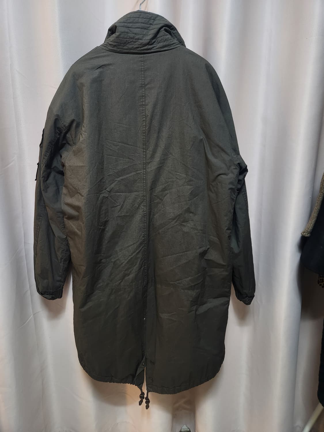 코데스 컴바인 카키색 야상 점퍼 스타일  롱 코트 상품이미지8