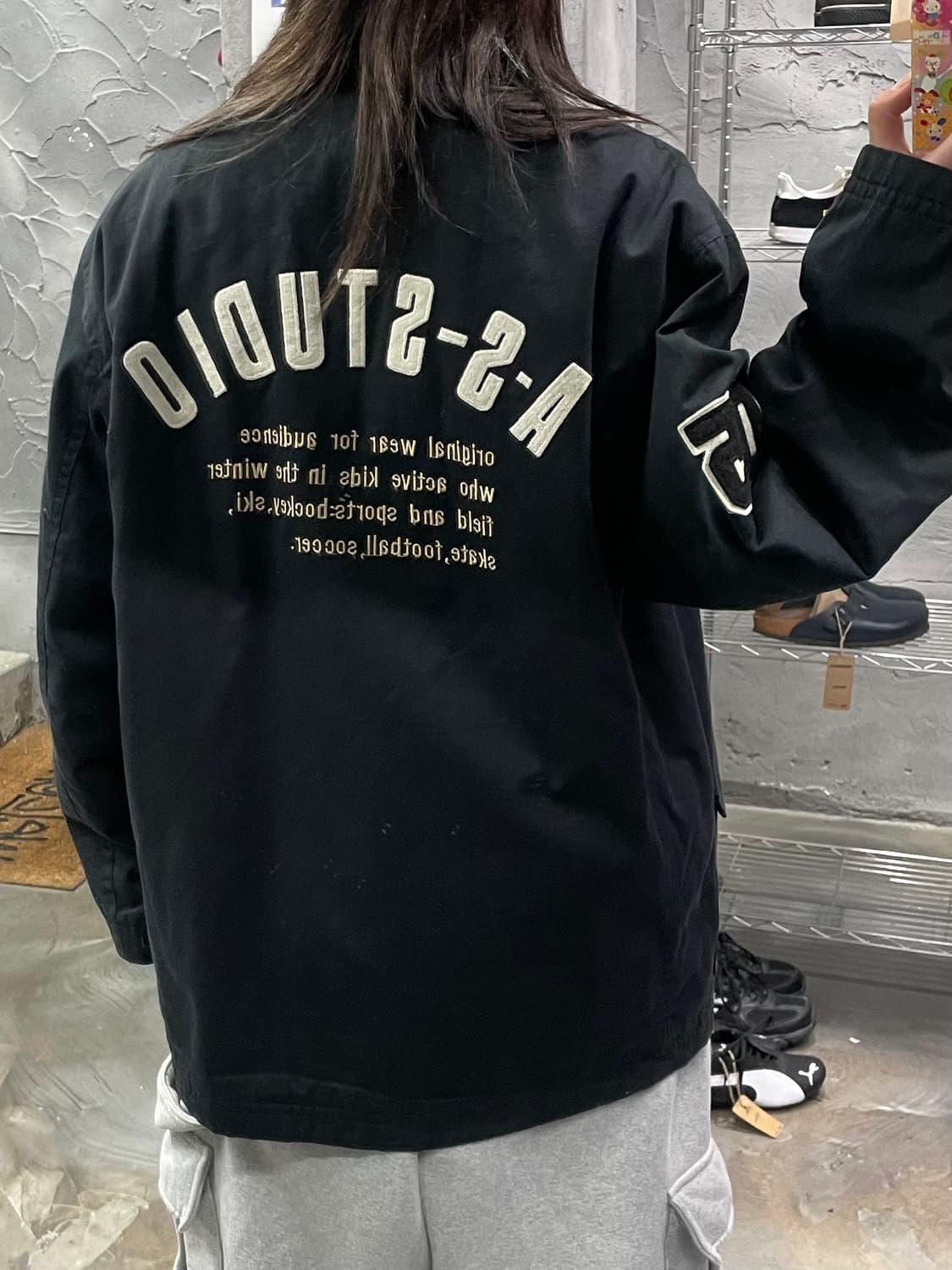 재팬 빈티지 백 패치 코트 자켓 상품이미지8