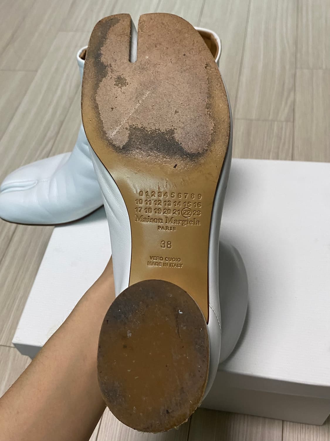 마르지엘라 타비 부츠 38 화이트 상품이미지6