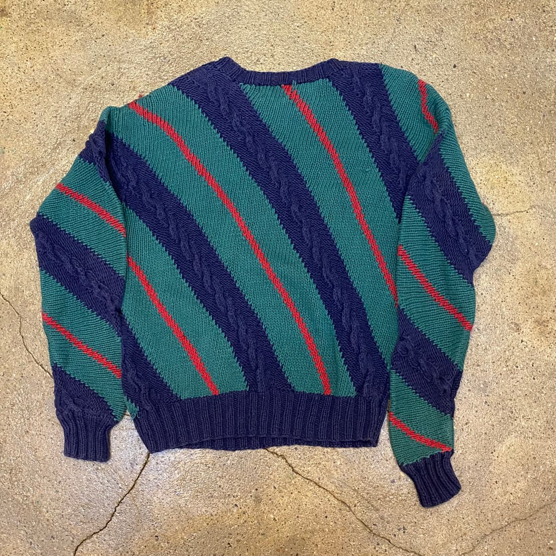 90s USA 빈티지 크리스마스 니트 케이블 니트 연말파티 니트 상품이미지4