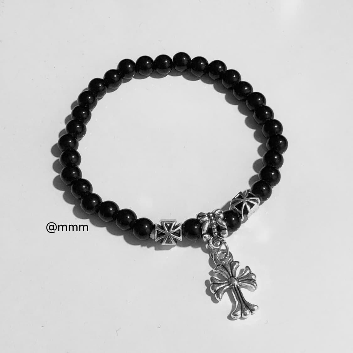 (Unisex) 크로스 스톤볼 팔찌2 상품이미지5