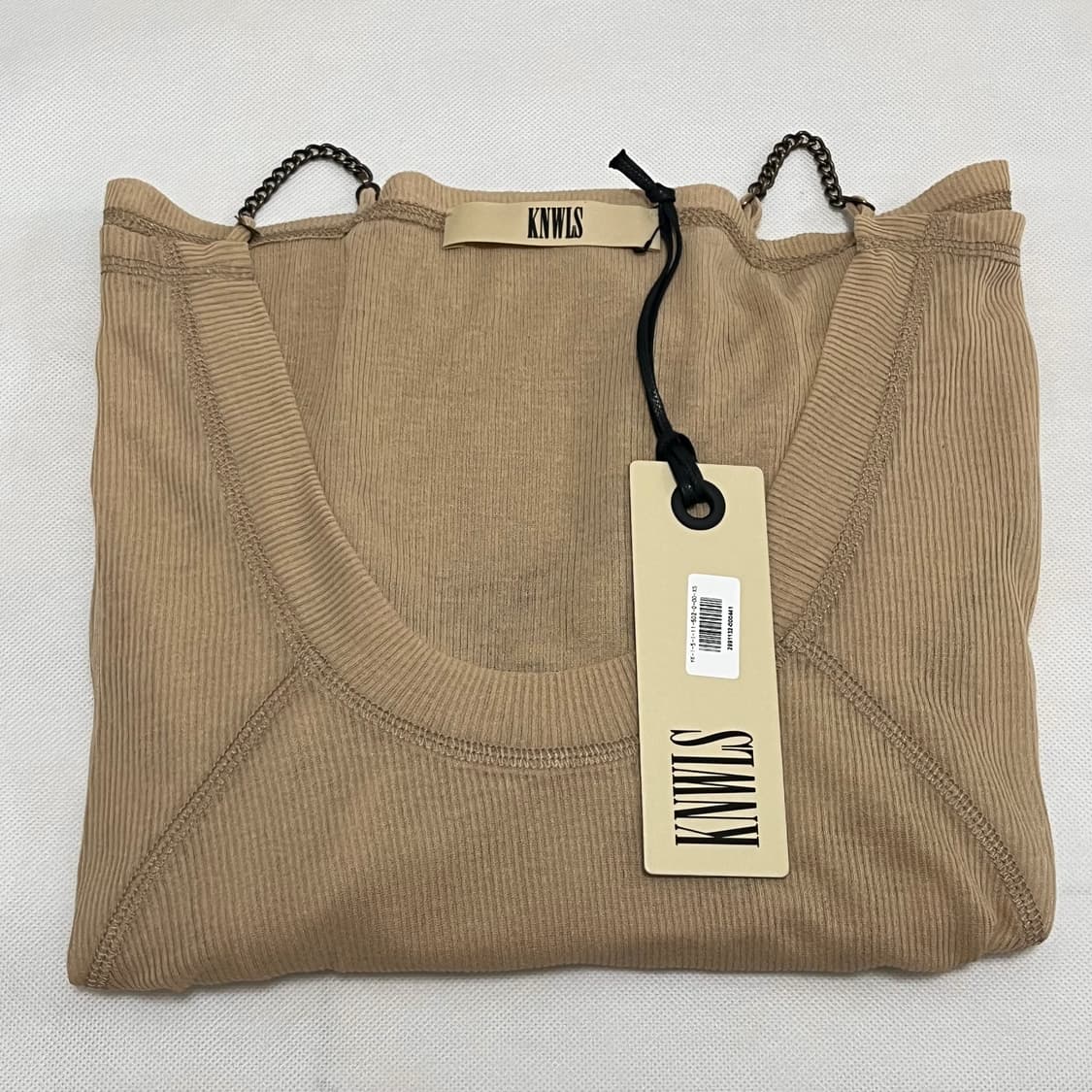 [XS,S]노울스 CHAIN TUNIC ALMOND 롱 슬리브리스 탑 상품이미지4