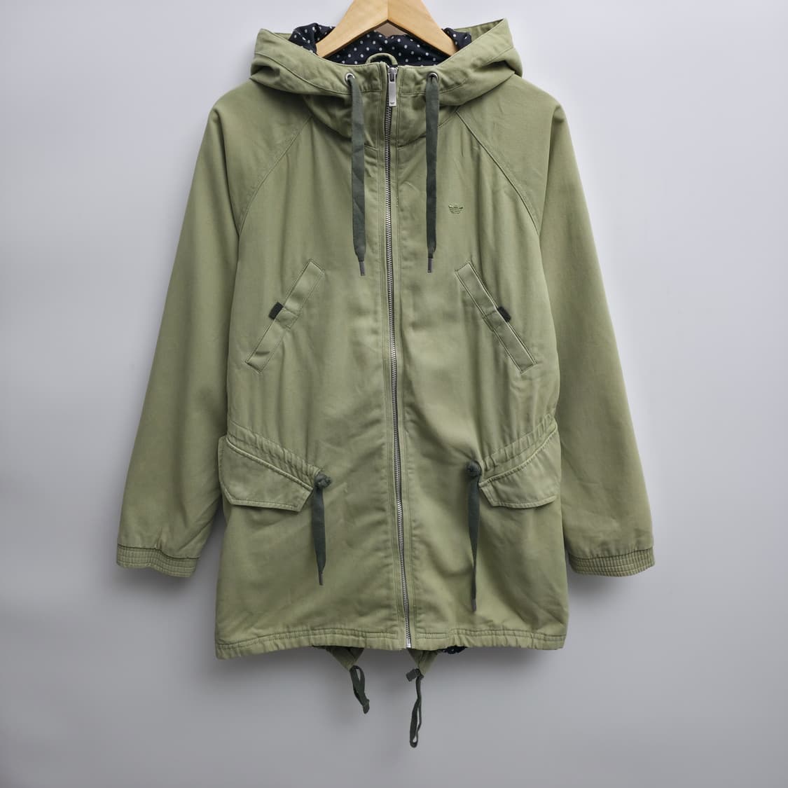 [S] 아디다스 올리브 후드 야상 자켓 상품이미지1