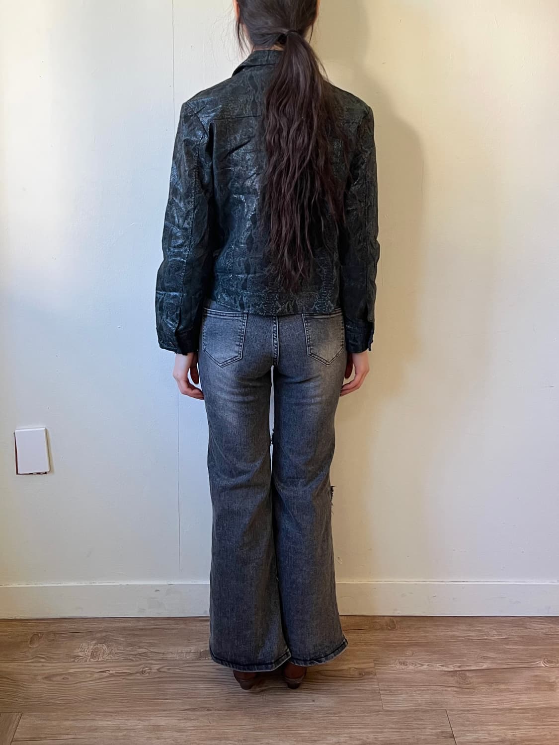 Japan Vtg 피그 스킨 트러커 자켓 상품이미지9