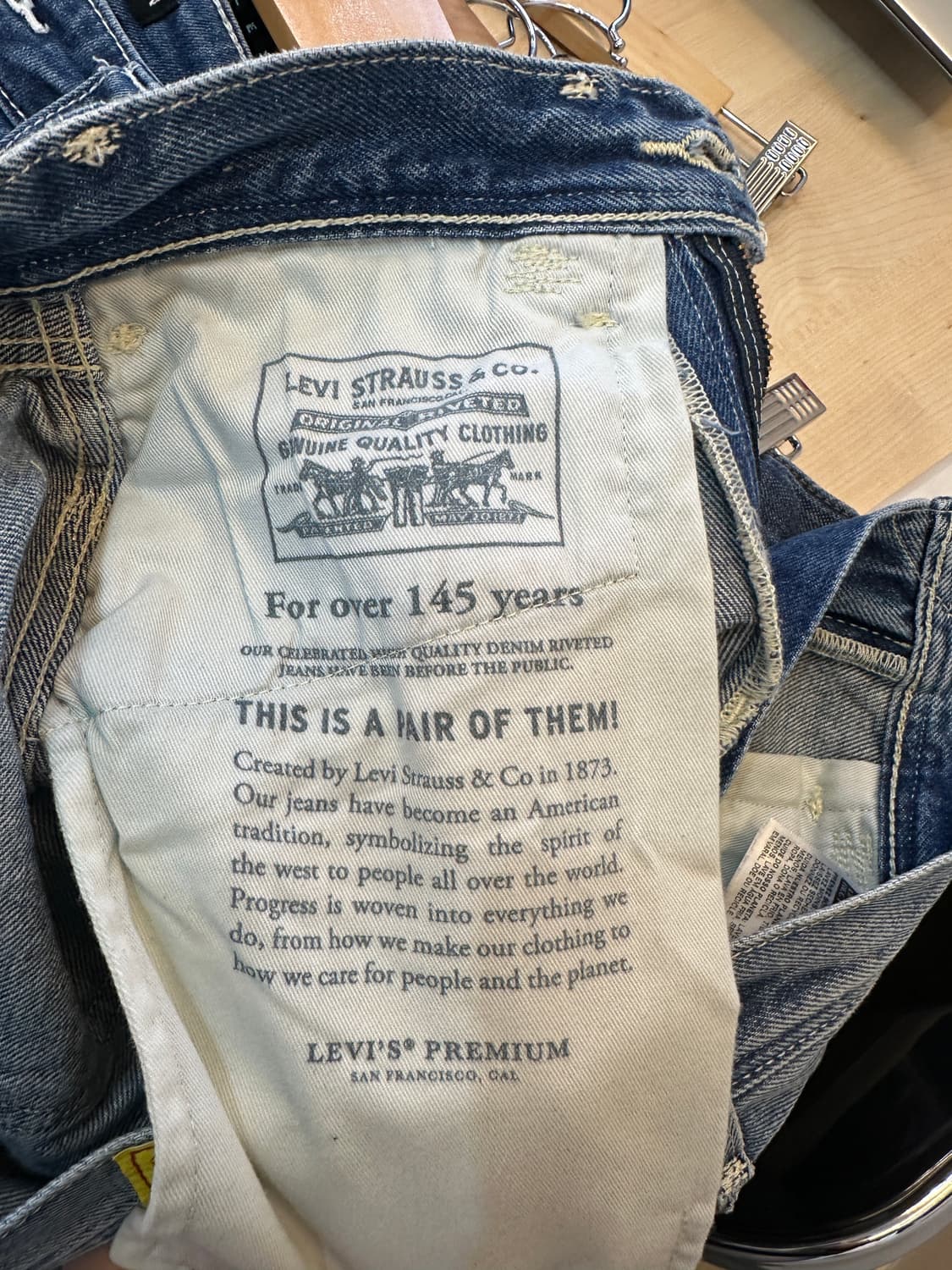 28) 리바이스 레드 중연청 일자 데님 상품이미지5