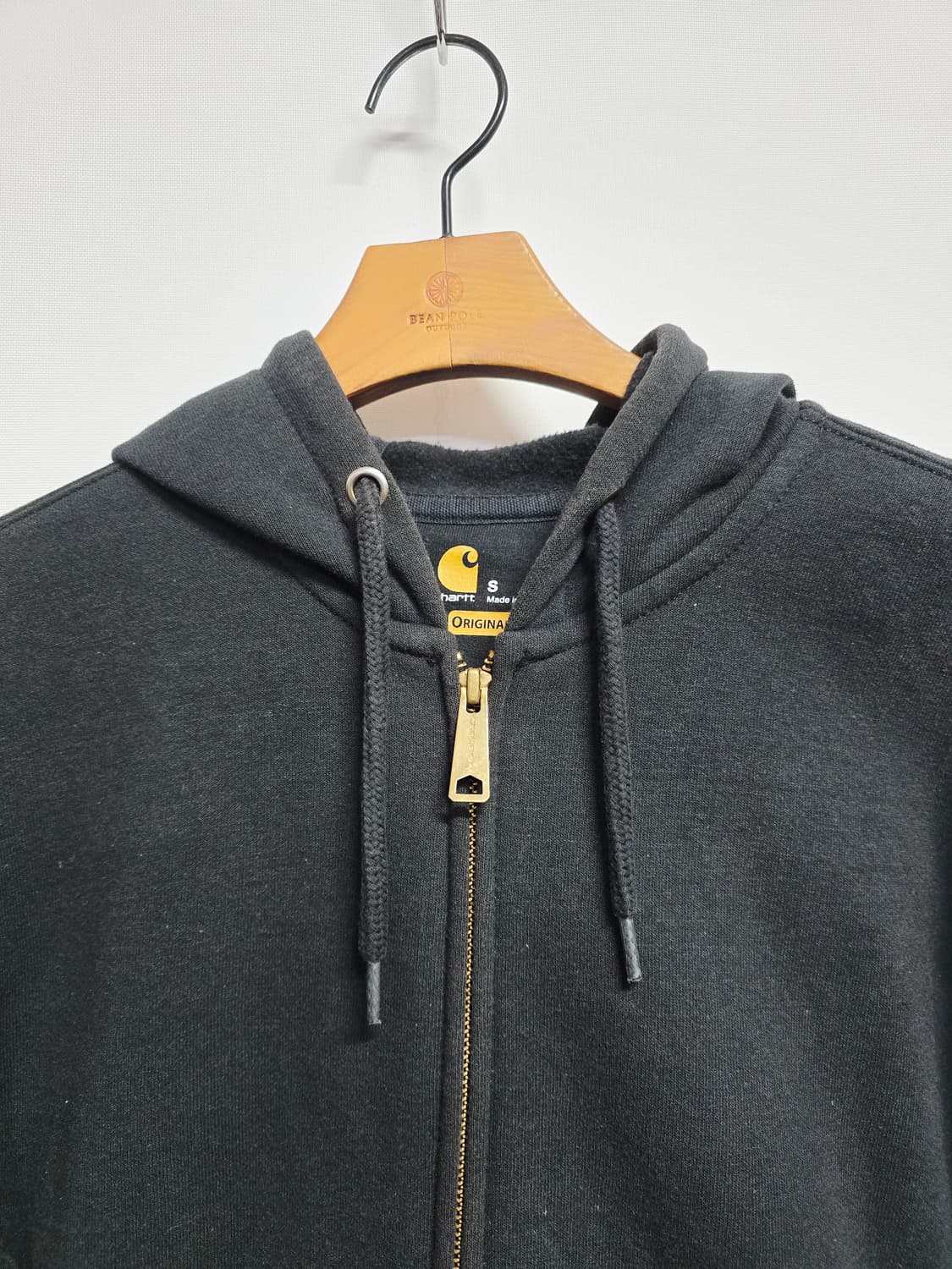 칼하트 블랙 후드집업 상품이미지2