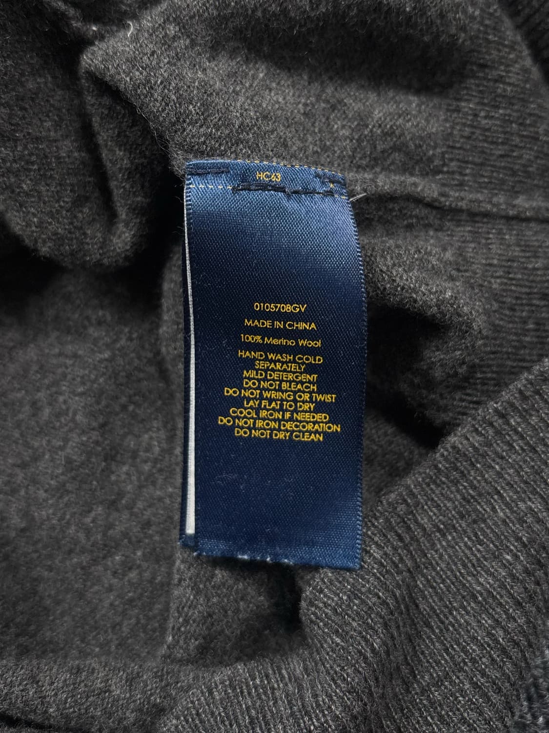 폴로 엘보우 패치 그레이 가디건 상품이미지6