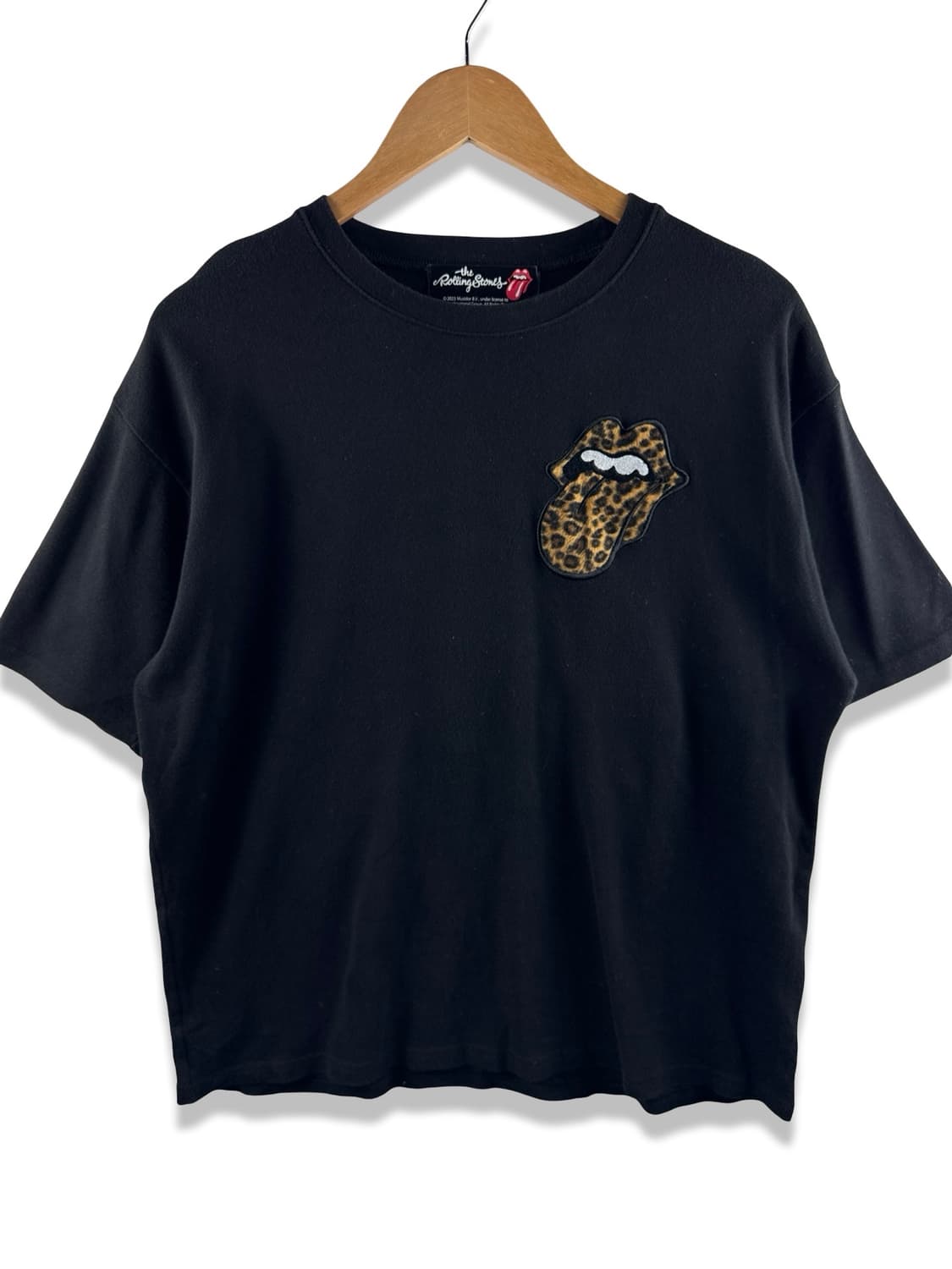 롤링스톤즈X잭로즈 레오파드 벨벳 반팔티셔츠2525 상품이미지2