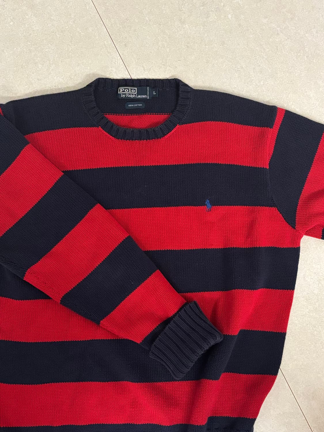 폴로 스트라이프 니트 상품이미지1