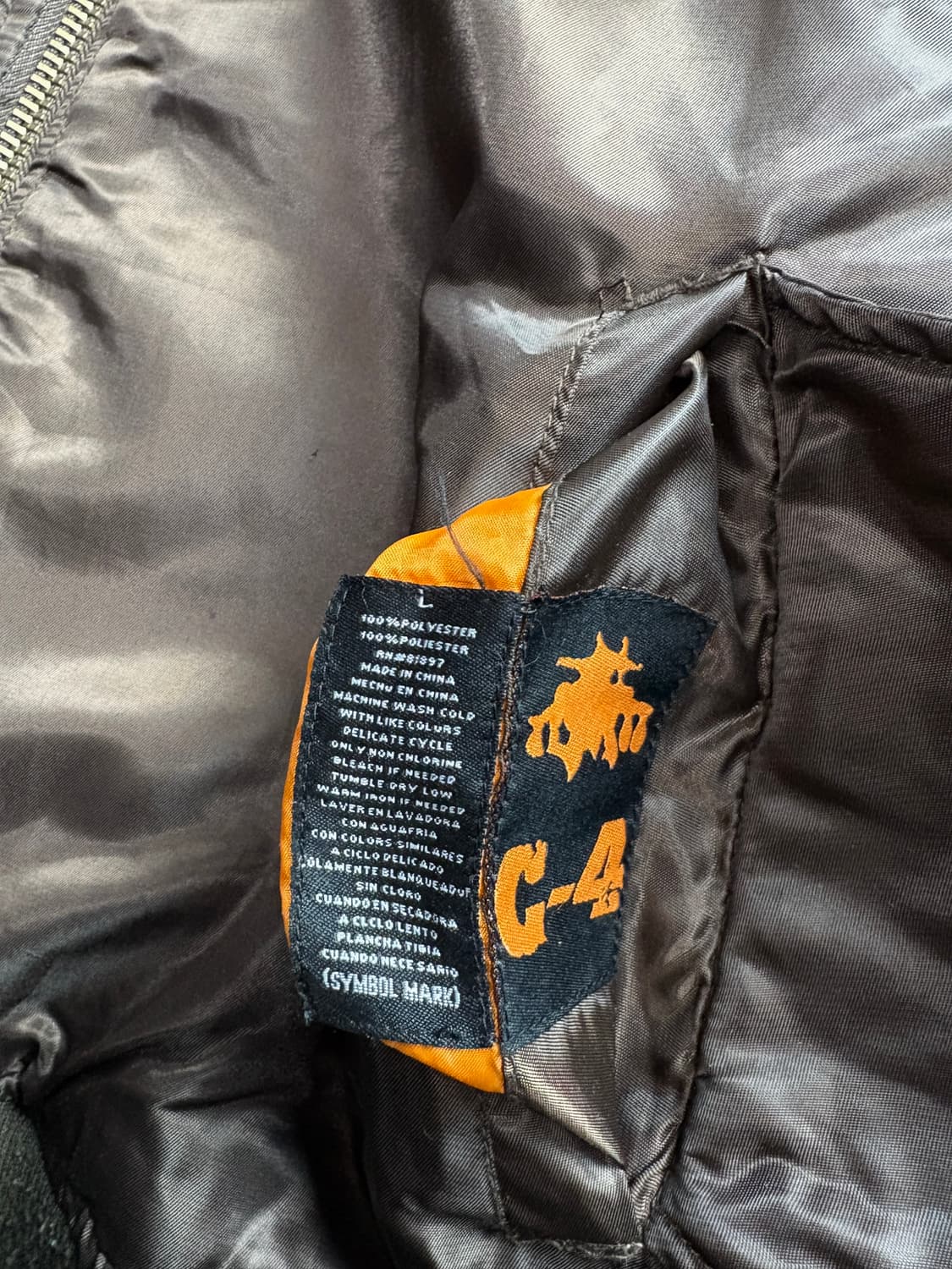 C-4 US 에어포스 MA-1 리버시블 항공 봄버 점퍼 2536 상품이미지3