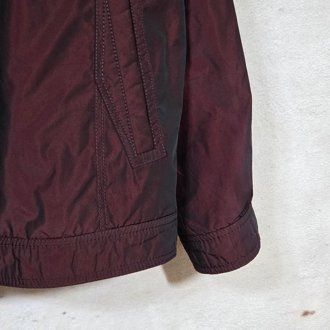 빈티지 와인 유광 패디드 점퍼 상품이미지3