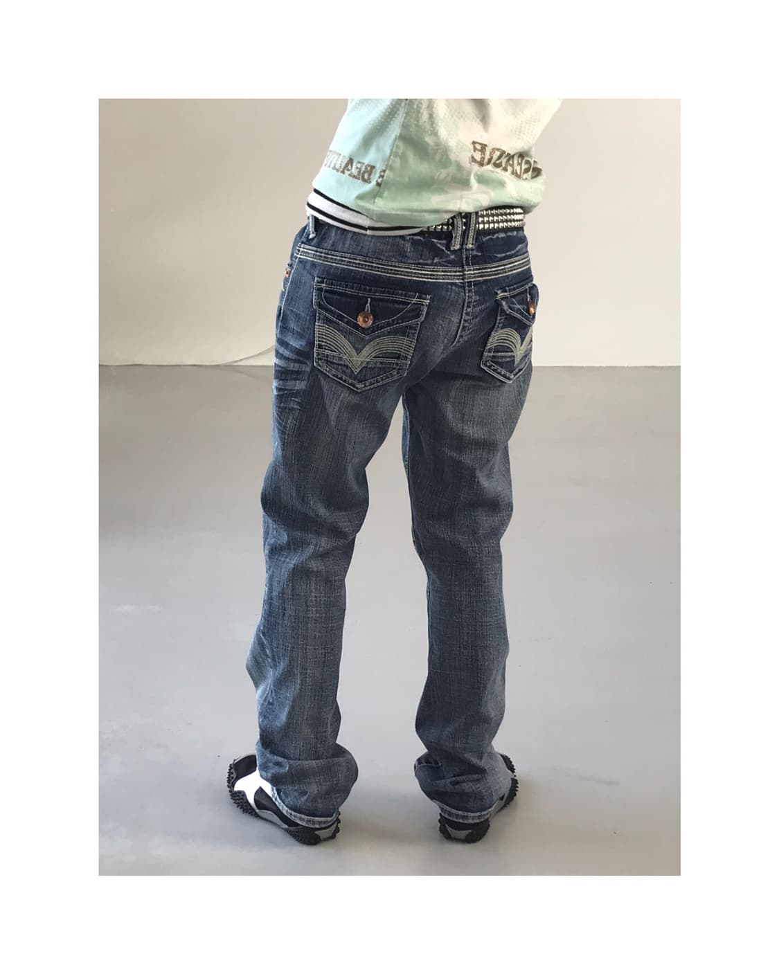 Jpn stich detail denim Jeans 상품이미지1