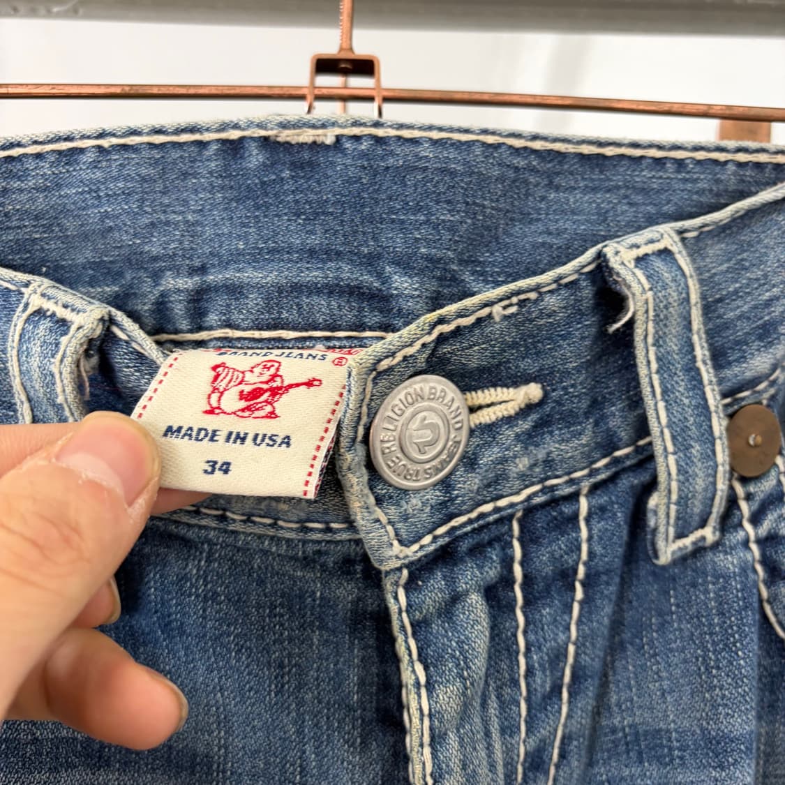 트루릴리전 부츠컷 데님 팬츠 상품이미지8