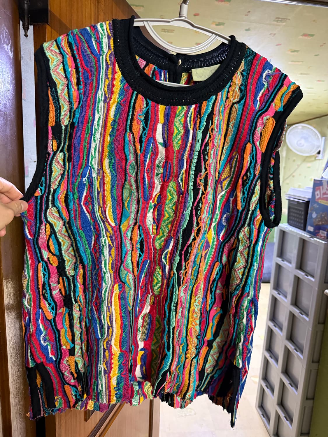 안냐세요 쿠지 라운드 케이블베스트 L사이즈 판매합니다!(이쁨)(sss급) 상품이미지1