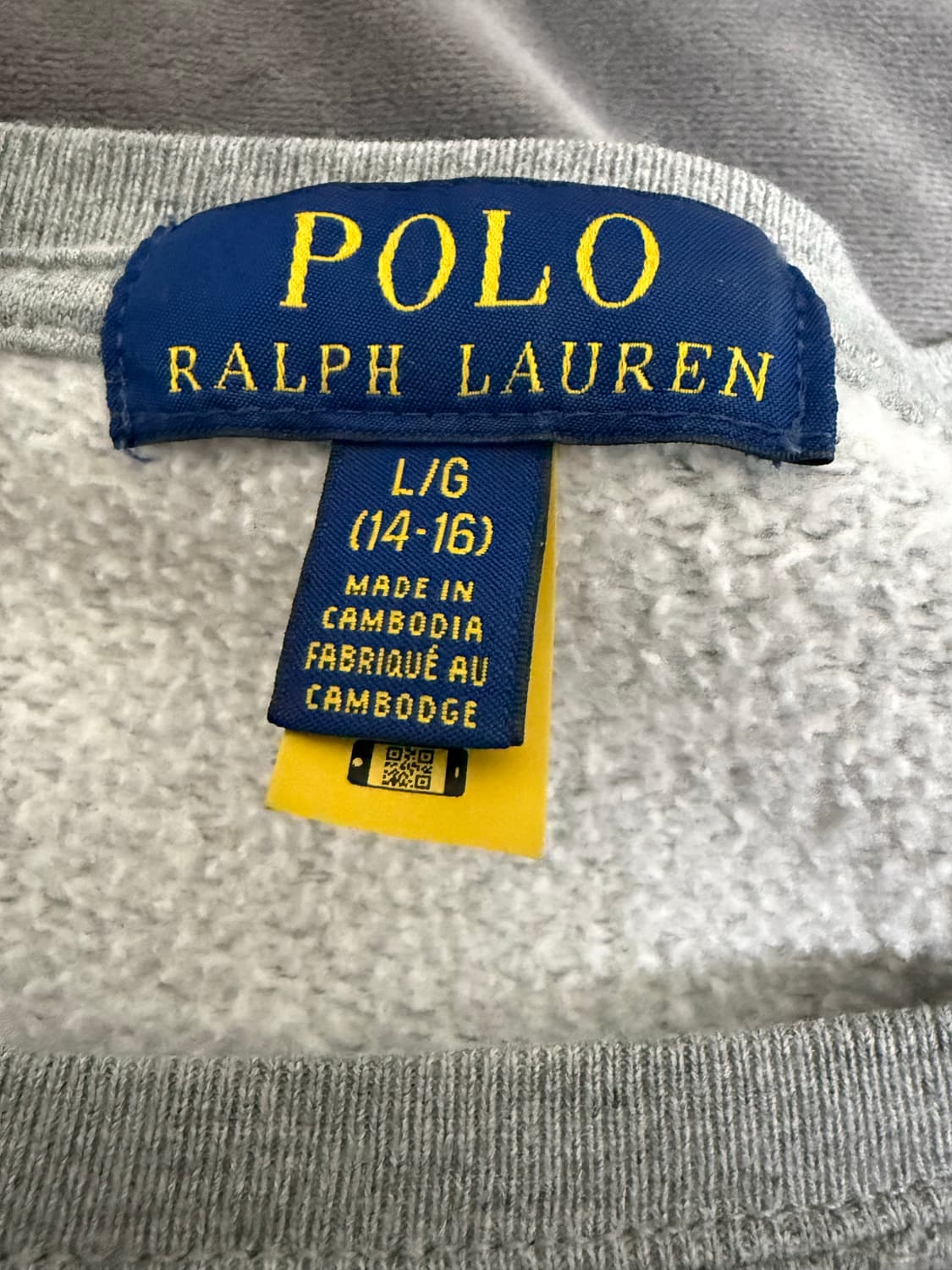 폴로랄프로렌 회색 맨투맨 상품이미지2