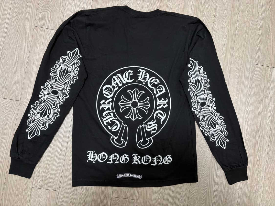 크롬하츠 홀스슈 로고 롱슬리브 티셔츠 블랙M - 홍콩 한정  상품이미지2