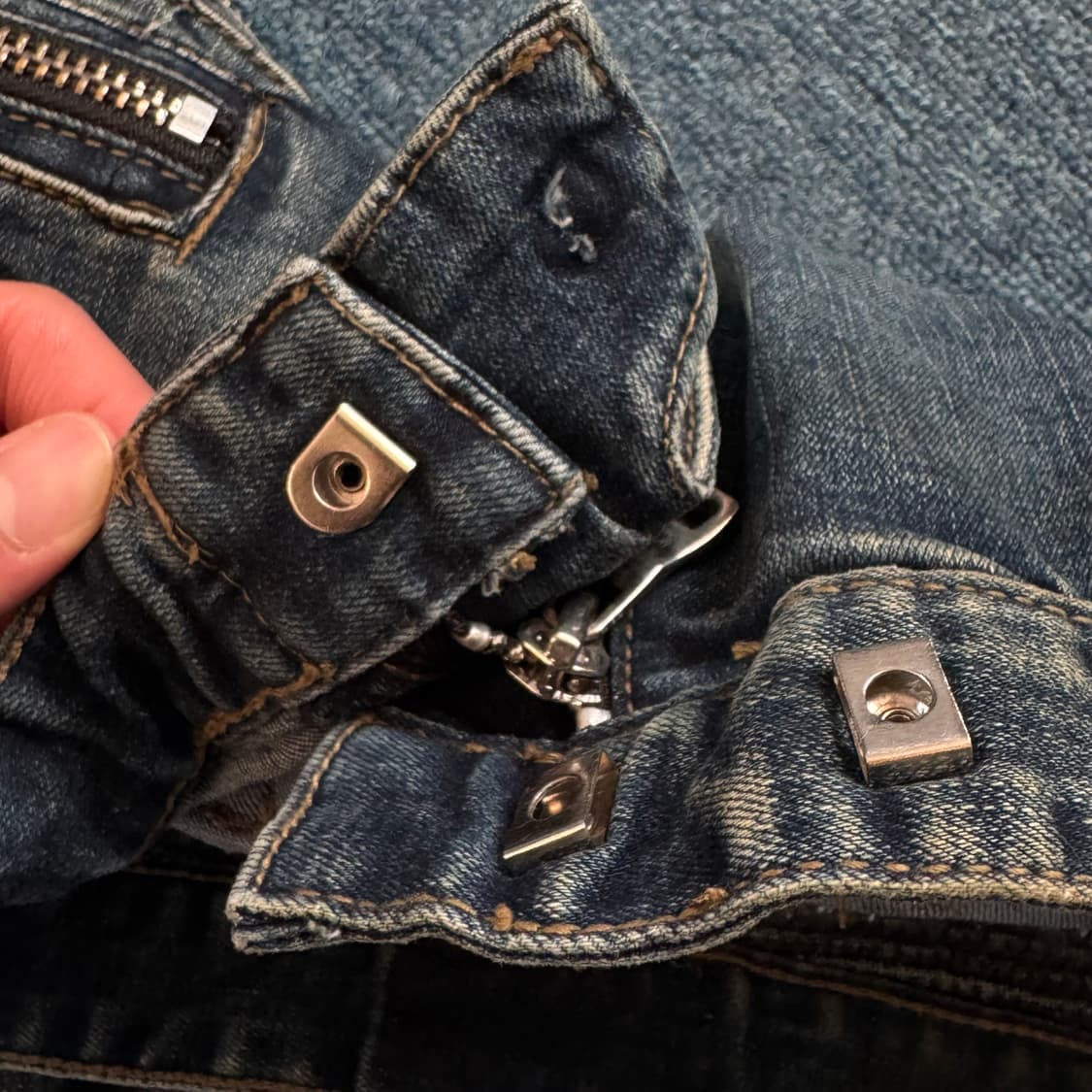 발망 데님 바이커진 상품이미지7