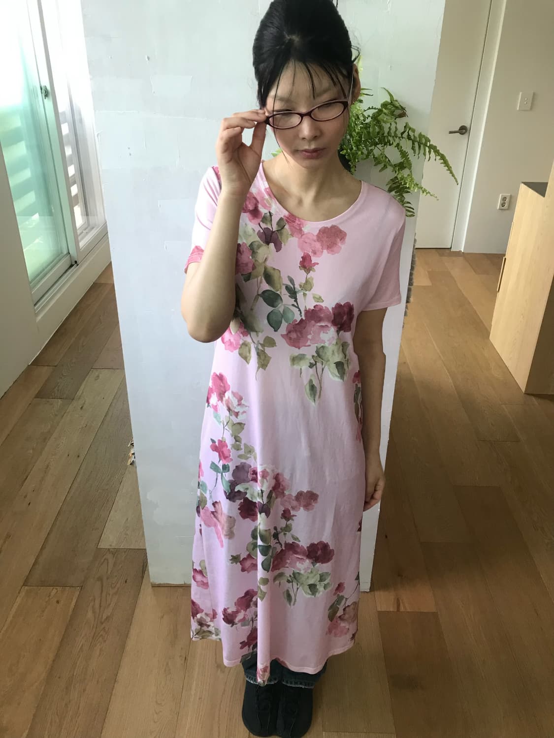 vintage flower pattern one-piece 상품이미지1