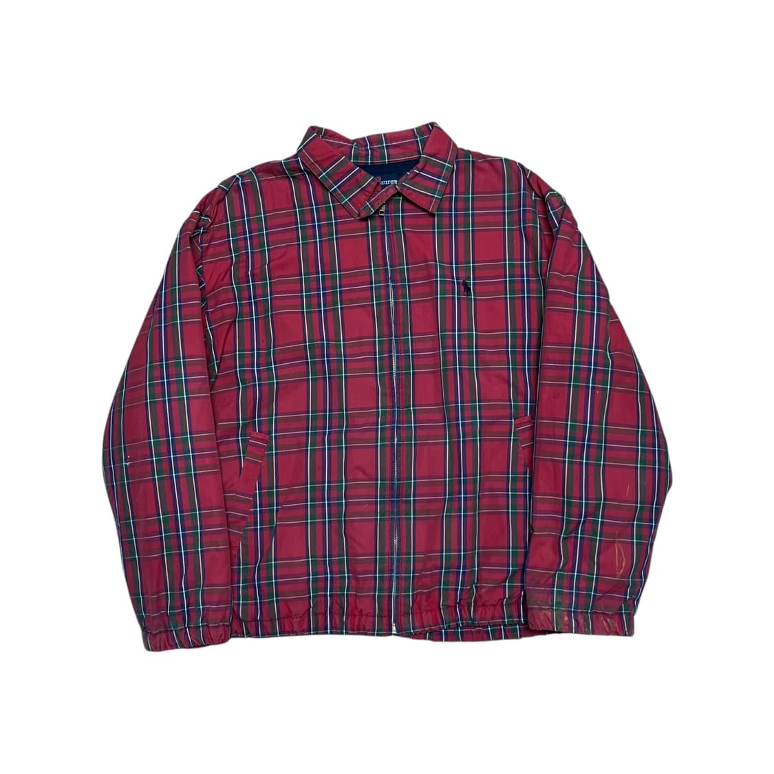 100 폴로 랄프로렌 빈티지 체크 바라쿠타 블루종 자켓 상품이미지1