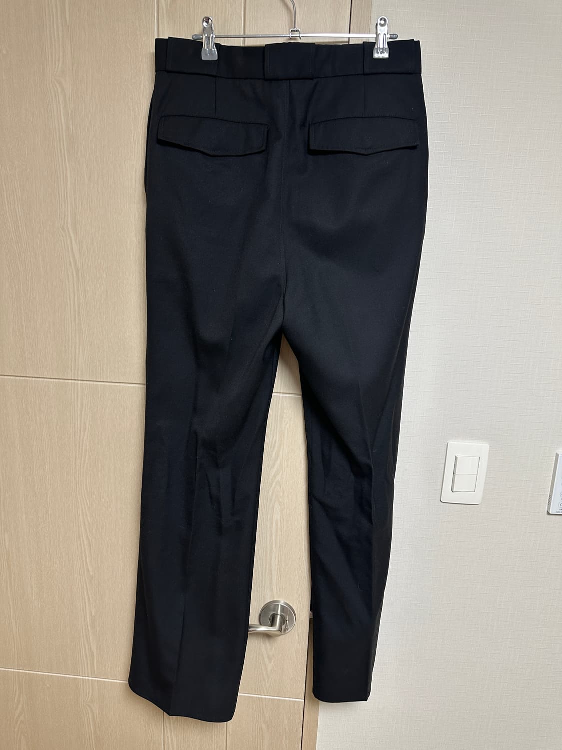 더블 플리츠 벨티드 울 팬츠 상품이미지3