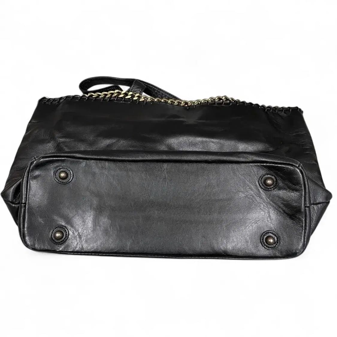 장폴고티에 골드체인 소가죽 토트백 y2k 상품이미지3