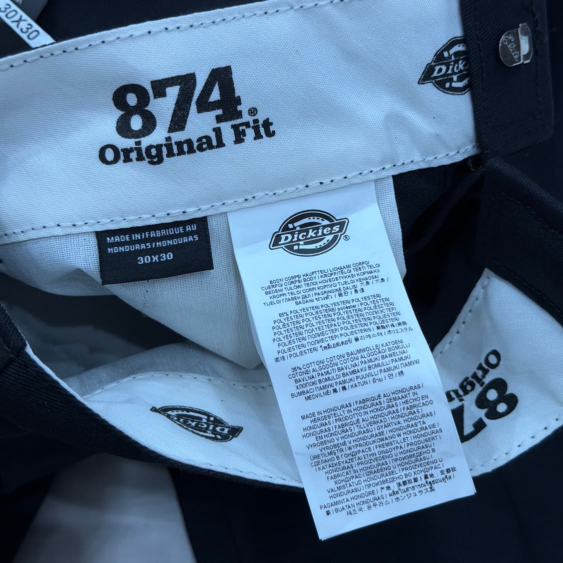 디키즈 874 워크팬츠 바지 블랙 30X30 상품이미지4