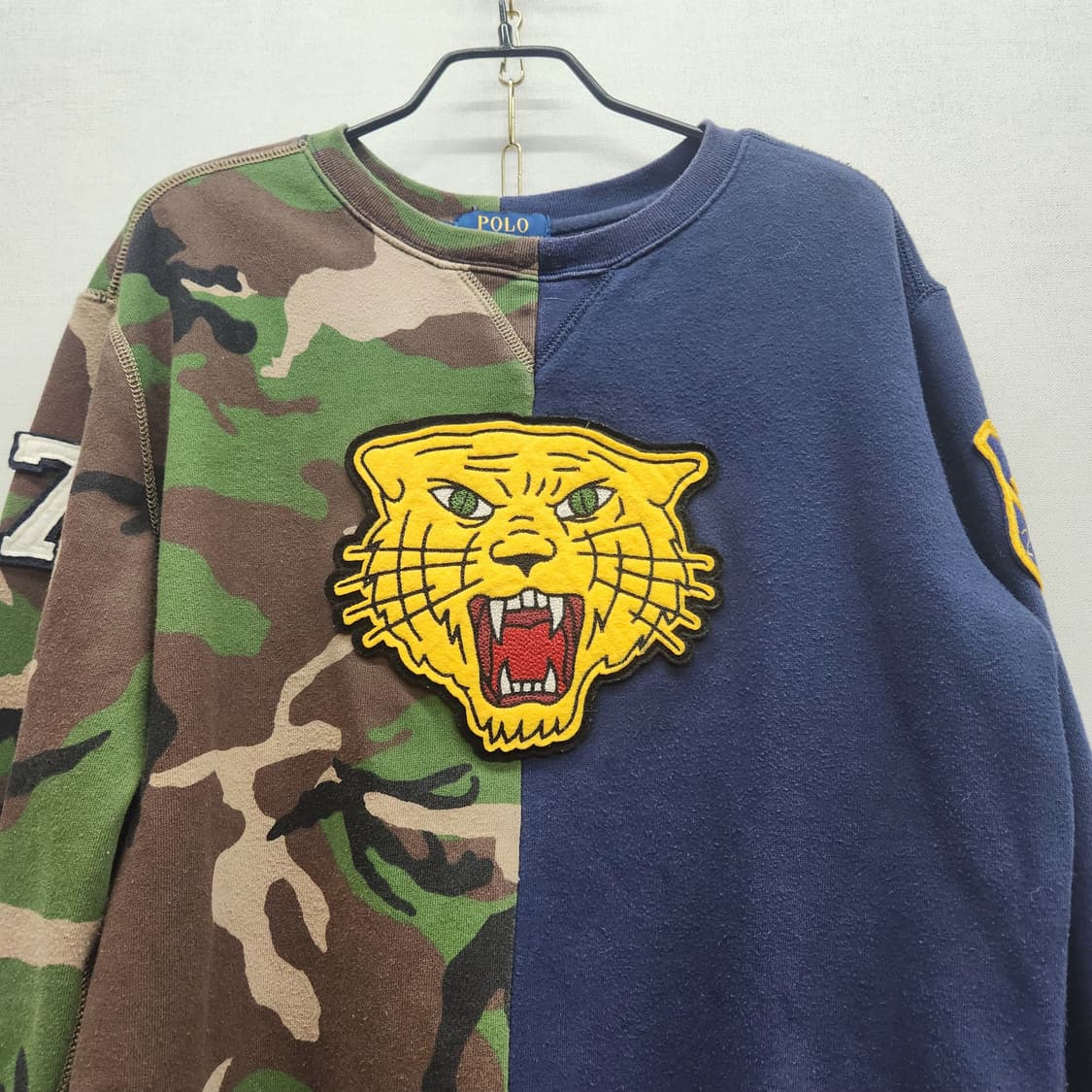 폴로랄프로렌 카모배색 타이거패치 맨투맨 M 상품이미지2