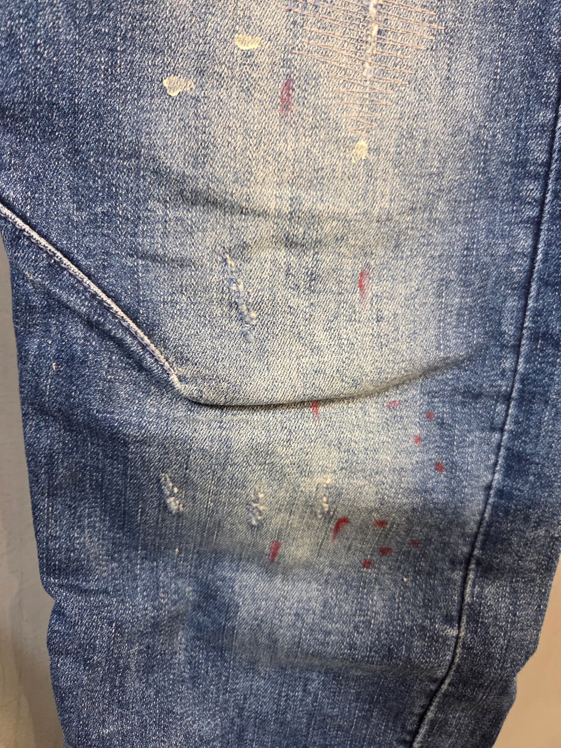 G-Star Raw 데님 청바지 페인팅 데미지(W27/L30)남여공용 상품이미지6