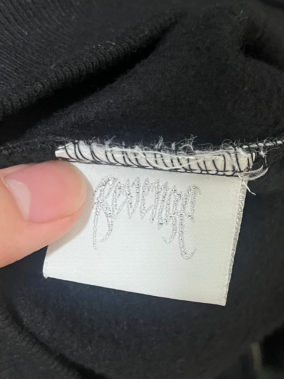 리벤지 자수 아치 로고 후드 풀집업 블랙 상품이미지6