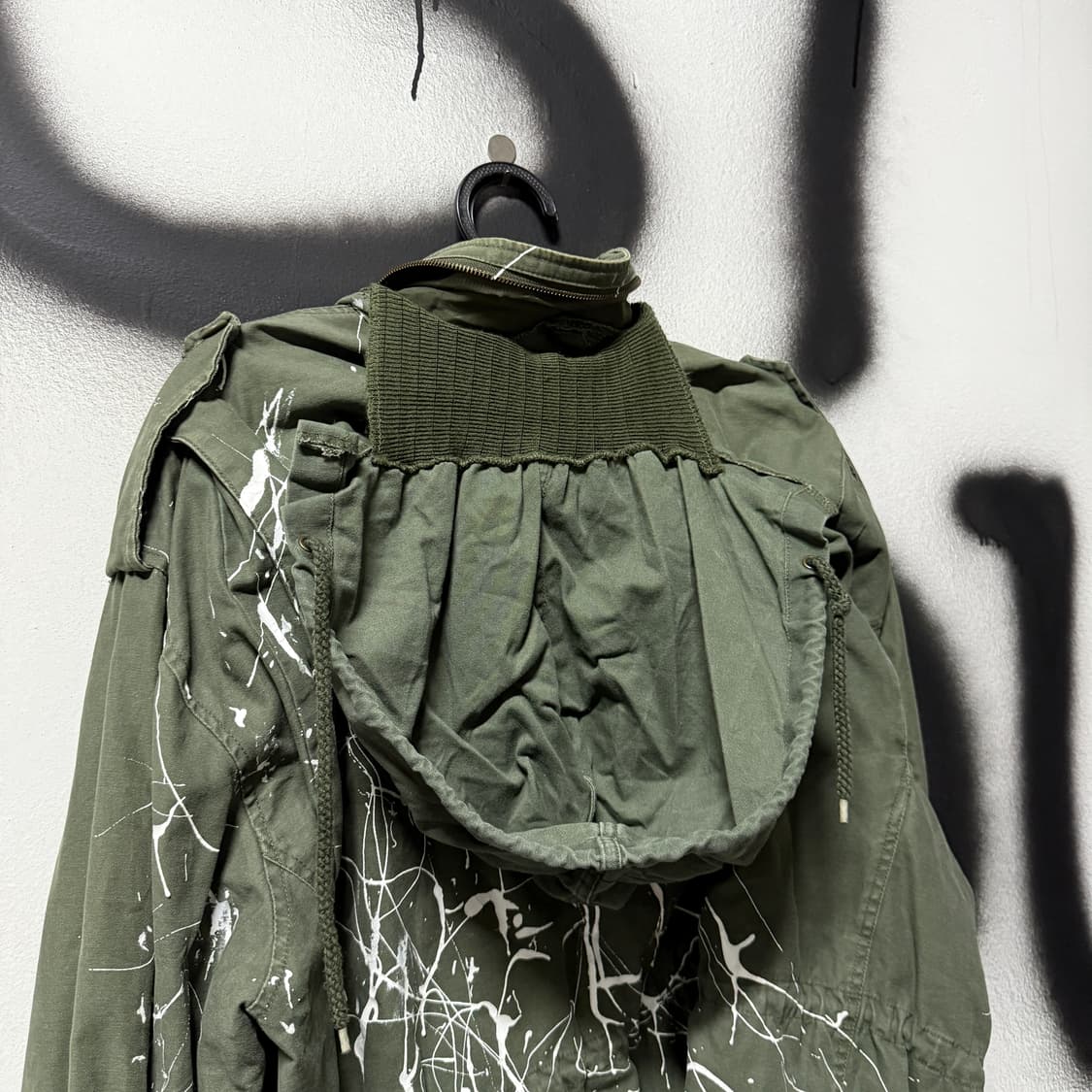 90s 오리지널 밀리터리 로스코 빅 사이즈 더티 프린팅 m65 필드 자켓 상품이미지8